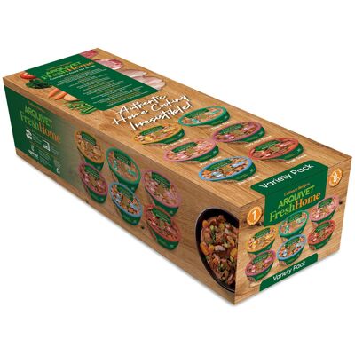6x280g Arquivet FreshHome Stoofschotels Mix 6 Soorten Natvoer voor Honden 6x280g Arquivet FreshHome Stoofschotels Mix 6 Soorten Natvoer voor Honden
