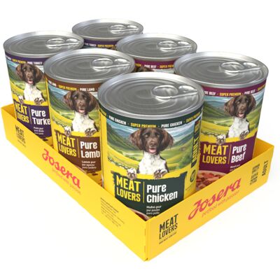 Josera Meatlovers Pure 6 x 800 g - Mixpakket (4 Soorten, nieuw Design) Josera Meatlovers Pure 6 x 800 g - Mixpakket (4 Soorten, nieuw Design)