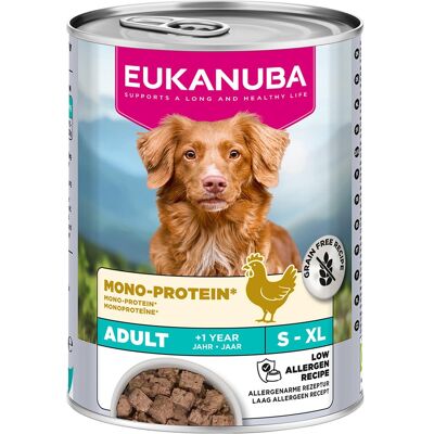 6x400g Eukanuba Special Care Adult Mono-Protein mit Huhn Hundefutter nass 6x400g Eukanuba Special Care Adult Mono-Protein mit Huhn Hundefutter nass