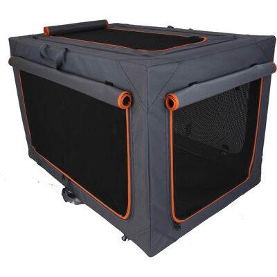 zooplus Exclusive XL: L 106 x B 71 x H 68.5 cm - Opvouwbare Nylonbox Alu Deluxe zooplus Exclusive XL: L 106 x B 71 x H 68.5 cm - Opvouwbare Nylonbox Alu Deluxe