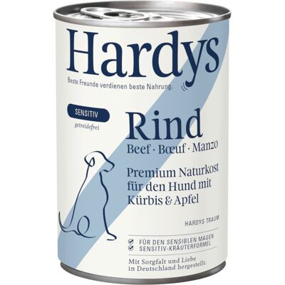 6x400g Hardys Senistive Rund natvoer voor honden 6x400g Hardys Senistive Rund natvoer voor honden
