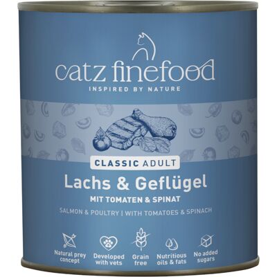 catz finefood Blik 6 x 800 g Kattenvoer - Zalm & Gevogelte catz finefood Blik 6 x 800 g Kattenvoer - Zalm & Gevogelte