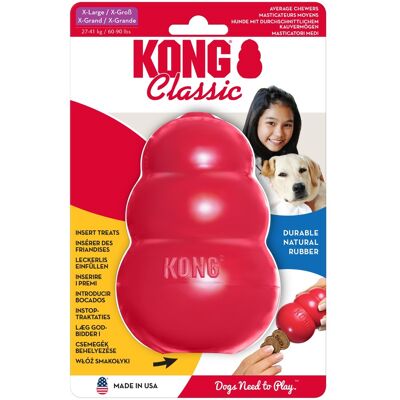 Maat XL KONG Classic Rood ca. 13cm Hondenspeelgoed Maat XL KONG Classic Rood ca. 13cm Hondenspeelgoed