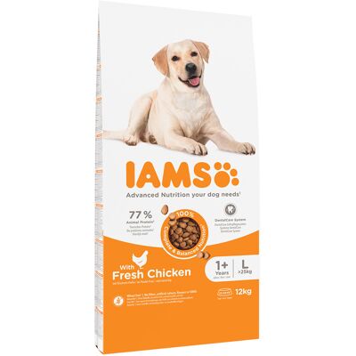10 kg + 2 kg gratis! IAMS Advanced Nutrition droogvoer voor honden 12 kg - Adult Large Dog met Kip 10 kg + 2 kg gratis! IAMS Advanced Nutrition droogvoer voor honden 12 kg - Adult Large Dog met Kip