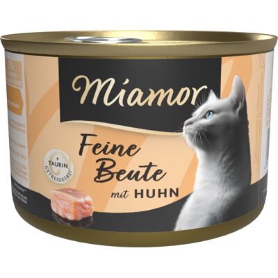 12x185g Miamor Fijne prooi kip natvoer voor katten 12x185g Miamor Fijne prooi kip natvoer voor katten