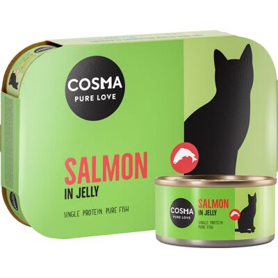 24x170g Zalm in Gelei Cosma Original Kattenvoer 24x170g Zalm in Gelei Cosma Original Kattenvoer
