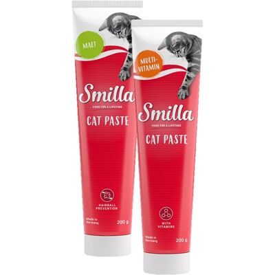 2x200g Multi-Vitamine & Mout Kattenpasta Smilla Kattensnacks 2x200g Multi-Vitamine & Mout Kattenpasta Smilla Kattensnacks