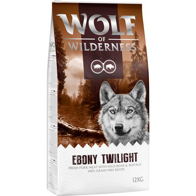 12kg "Ebony Twilight" Wild Zwijn & Buffel Wolf of Wilderness Hondenvoer 12kg "Ebony Twilight" Wild Zwijn & Buffel Wolf of Wilderness Hondenvoer