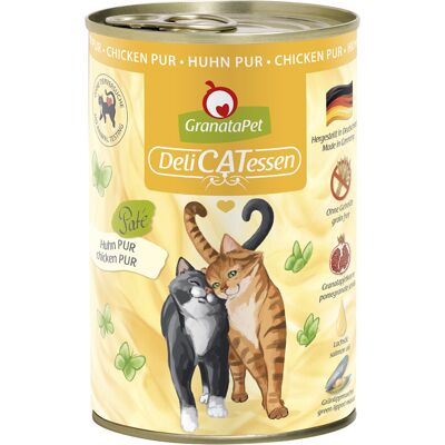 6x400g GranataPet DeliCatessen Kip PUUR Kattenvoer 6x400g GranataPet DeliCatessen Kip PUUR Kattenvoer