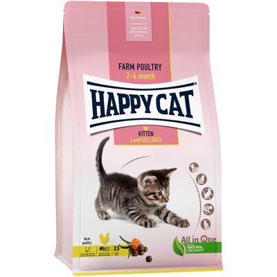 4kg Happy Cat Young Kitten Country Gevogelte droogvoer voor katten 4kg Happy Cat Young Kitten Country Gevogelte droogvoer voor katten