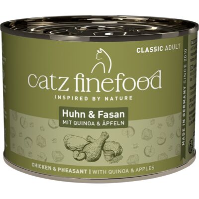 Voordeelpakket catz finefood 12 x 200 g - Kip & fazant Voordeelpakket catz finefood 12 x 200 g - Kip & fazant