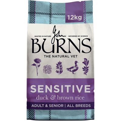 12kg Adult Sensitive+ Eend & Bruine Rijst Burns Hondenvoer 12kg Adult Sensitive+ Eend & Bruine Rijst Burns Hondenvoer