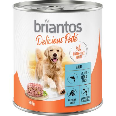 Briantos Delicious Paté 6 x 800 g Vis en erwten Briantos Delicious Paté 6 x 800 g Vis en erwten