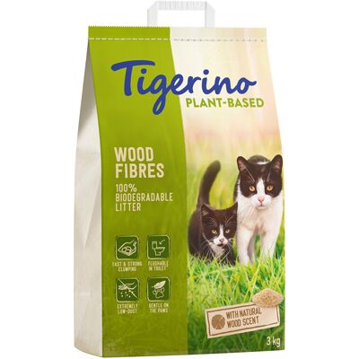 25l (10,3kg) Tigerino Plantaardige Houtvezel Kattebakvulling - Natuurlijke houtgeur, geurvrij 25l (10,3kg) Tigerino Plantaardige Houtvezel Kattebakvulling - Natuurlijke houtgeur, geurvrij