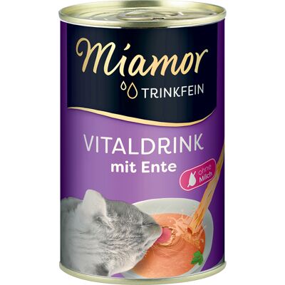 24 x 135 ml Miamor Drink Fijne Vitale Drank Eend Kat 24 x 135 ml Miamor Drink Fijne Vitale Drank Eend Kat