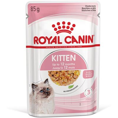 12x85g Kitten Instinctive in Gelei Royal Canin Kattenvoer 12x85g Kitten Instinctive in Gelei Royal Canin Kattenvoer