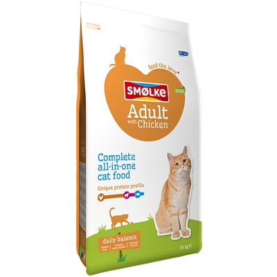 Smolke 10kg Adult Kip & Rijst Smølke Daily Balance Kattenvoer Smolke 10kg Adult Kip & Rijst Smølke Daily Balance Kattenvoer