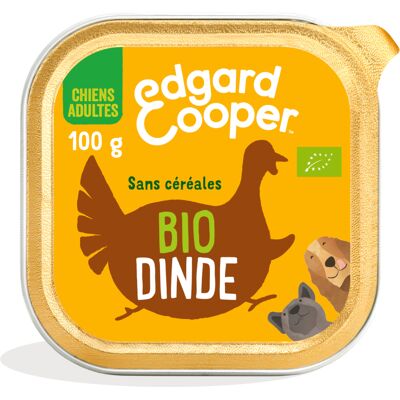 17x100g Edgard & Cooper Adult Menu graanvrij bio kalkoen - Hondenvoer 17x100g Edgard & Cooper Adult Menu graanvrij bio kalkoen - Hondenvoer