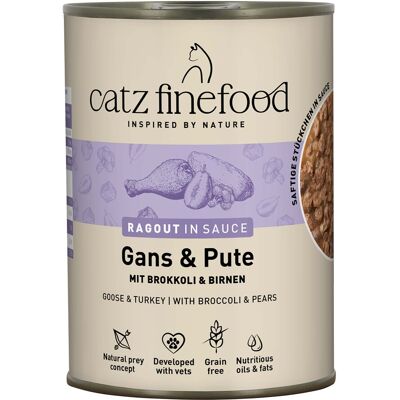 6x 380g catz finefood Ragout No.603 Gans & Pute Katzenfutter nass 6x 380g catz finefood Ragout No.603 Gans & Pute Katzenfutter nass