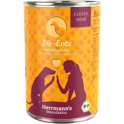 Herrmanns Herrmann's Menu Classic 6 x 400 g - Bio-Eend met Bio-Zoete Aardapelen Herrmanns Herrmann's Menu Classic 6 x 400 g - Bio-Eend met Bio-Zoete Aardapelen