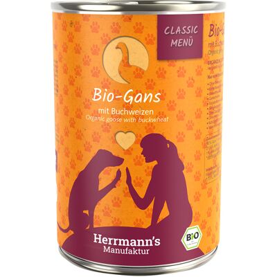 Herrmanns Herrmann's Menu Classic 6 x 400 g - Bio-Gans met Bio-Boekweit Herrmanns Herrmann's Menu Classic 6 x 400 g - Bio-Gans met Bio-Boekweit