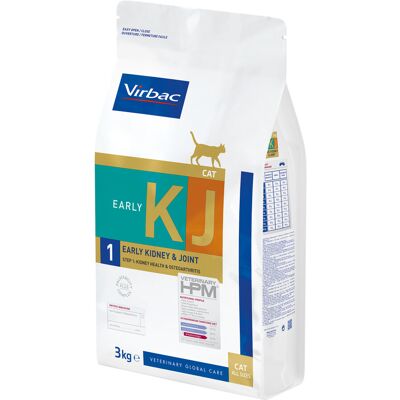 3kg Virbac Veterinary HPM Cat KJ1 Early Kidney & Joint Support droogvoer voor katten 3kg Virbac Veterinary HPM Cat KJ1 Early Kidney & Joint Support droogvoer voor katten