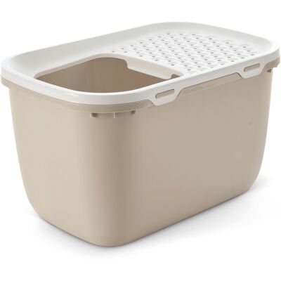 Savic Hop In Giant kattenbak mokka/wit Savic Hop In Giant kattenbak mokka/wit