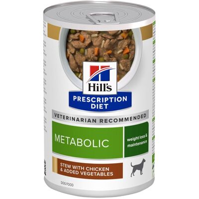 12x 354g Hill's Prescription Diet Dog Metabolic Care met kip Stew hondenvoer nat 12x 354g Hill's Prescription Diet Dog Metabolic Care met kip Stew hondenvoer nat