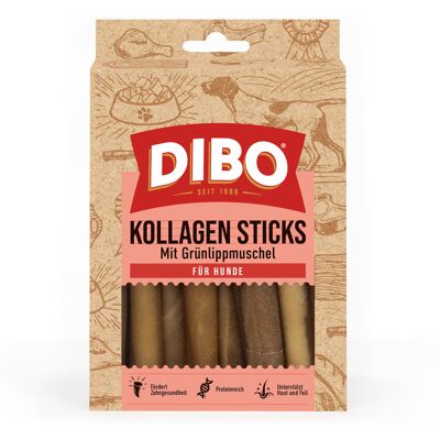 2 x 150 g DIBO Collageen Sticks met Groenlipmossel Hondensnacks 2 x 150 g DIBO Collageen Sticks met Groenlipmossel Hondensnacks