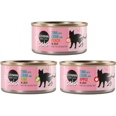 24x170g Cosma Asia Fruit Mixpakket 2 Katten Natvoer 24x170g Cosma Asia Fruit Mixpakket 2 Katten Natvoer