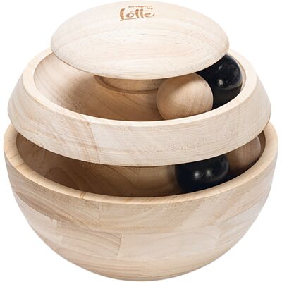 Designed by Lotte Houten kattenspeeltje Neya ca. Ø16cm kat Designed by Lotte Houten kattenspeeltje Neya ca. Ø16cm kat