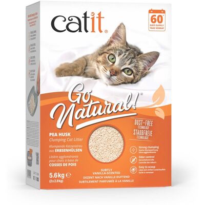 5.6kg Catit Go Natural kattenbakvulling met vanillegeur kat 5.6kg Catit Go Natural kattenbakvulling met vanillegeur kat