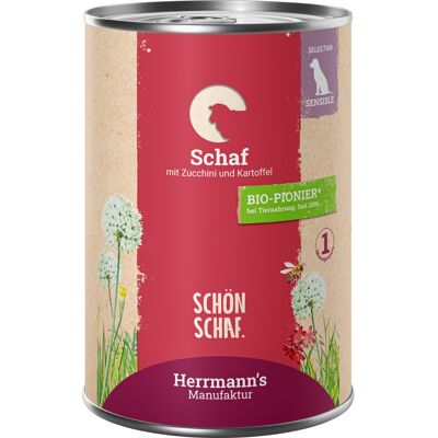 Herrmanns Herrmann's Selection Sensible 12 x 400 g - Schaap met bio courgettes & bio aardappelen Herrmanns Herrmann's Selection Sensible 12 x 400 g - Schaap met bio courgettes & bio aardappelen