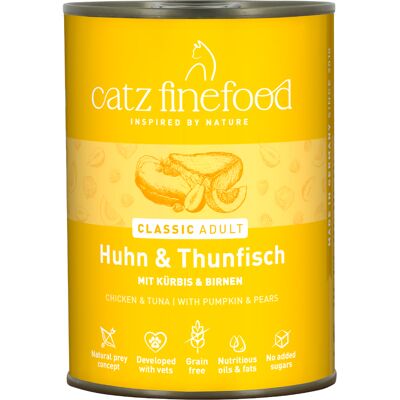 6x400g Blik Kip & Tonijn catz finefood Kattenvoer 6x400g Blik Kip & Tonijn catz finefood Kattenvoer