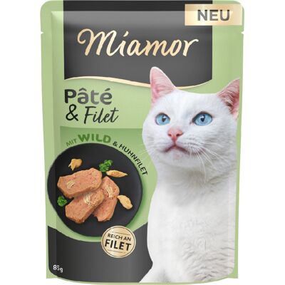Voordeelpakket: 30x85g Miamor Pâté & Filet Wild natvoer voor katten Voordeelpakket: 30x85g Miamor Pâté & Filet Wild natvoer voor katten