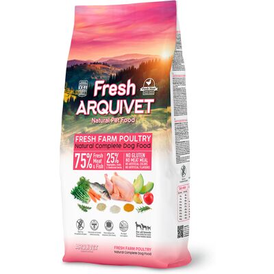 10kg Arquivet Fresh Farm Pluimvee droogvoer voor honden 10kg Arquivet Fresh Farm Pluimvee droogvoer voor honden