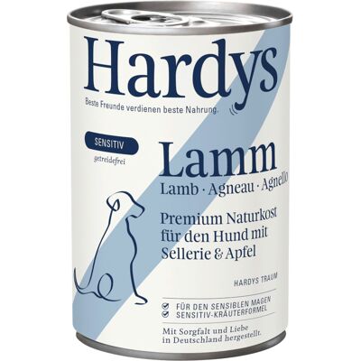 6x400g Hardys Senistive lam natvoer voor honden 6x400g Hardys Senistive lam natvoer voor honden