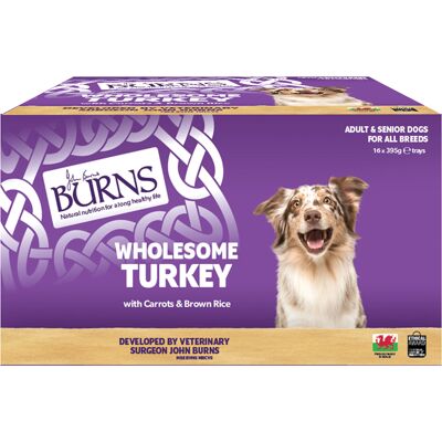 Burns natvoer voor honden 16 x 395 g - Kalkoen Burns natvoer voor honden 16 x 395 g - Kalkoen