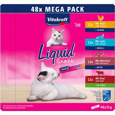 Vitakraft Cat Liquid-Snack Multipack - 48 x 15 g (Mix 2) Vitakraft Cat Liquid-Snack Multipack - 48 x 15 g (Mix 2)