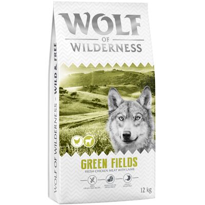 Wolf of Wilderness Adult "Green Fields" Lam - graanvrij - 12 kg: Nieuw Recept Wolf of Wilderness Adult "Green Fields" Lam - graanvrij - 12 kg: Nieuw Recept