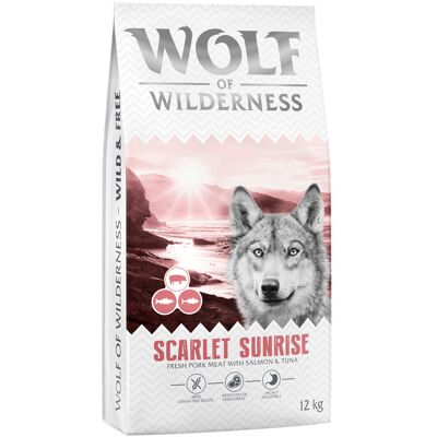 Wolf of Wilderness "Scarlet Sunrise" Zalm & Tonijn - graanvrij - 12 kg Nieuw Recept Wolf of Wilderness "Scarlet Sunrise" Zalm & Tonijn - graanvrij - 12 kg Nieuw Recept