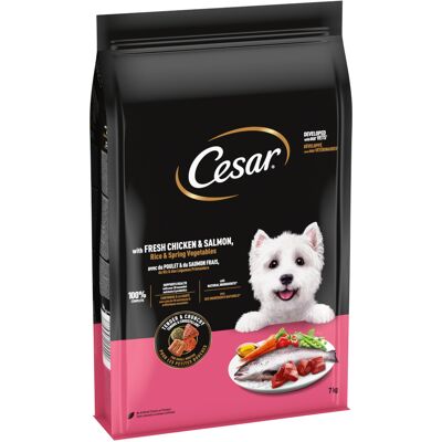 7kg Cesar Adult met kip, zalm en groenten droogvoer voor honden 7kg Cesar Adult met kip, zalm en groenten droogvoer voor honden