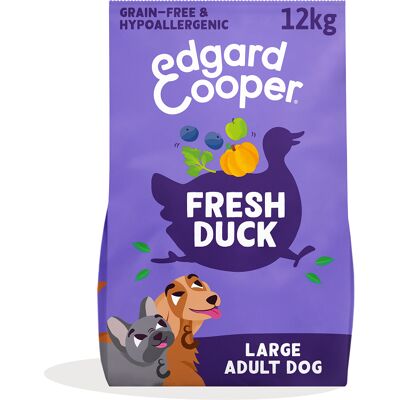 Edgard & Cooper Large Adult Hond Eend graanvrij - 12 kg Edgard & Cooper Large Adult Hond Eend graanvrij - 12 kg