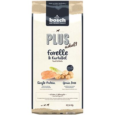 Bosch Plus Forel & Aardappel Hondenvoer - 12,5 kg Bosch Plus Forel & Aardappel Hondenvoer - 12,5 kg