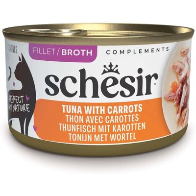 12x 70g Schesir Complements in Brühe Thunfisch mit Karotten Katzenfutter nass 12x 70g Schesir Complements in Brühe Thunfisch mit Karotten Katzenfutter nass