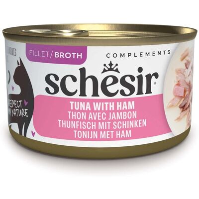 12x 70g Schesir Complements in Brühe Thunfisch mit Schinken Katzenfutter nass 12x 70g Schesir Complements in Brühe Thunfisch mit Schinken Katzenfutter nass