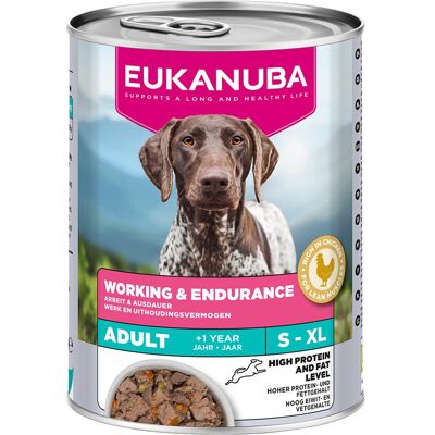 Dubbelpak: 12x400g Eukanuba Special Care Adult Working & Endurance Hundefutter nass Dubbelpak: 12x400g Eukanuba Special Care Adult Working & Endurance Hundefutter nass