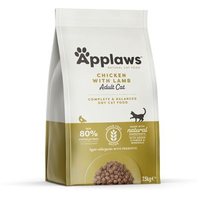 7,5kg Adult Kip met Lam Applaws Kattenvoer 7,5kg Adult Kip met Lam Applaws Kattenvoer