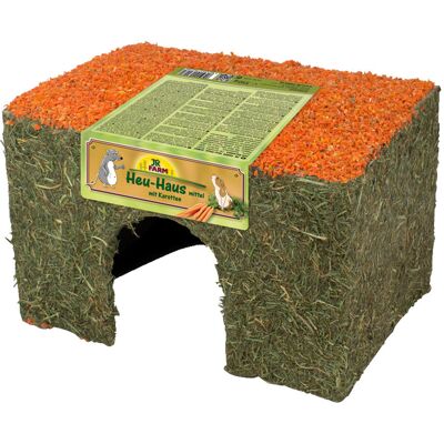 2 Stuks à 350g JR Farm Hooi-Huis Wortel Middel voor Knaagdieren 2 Stuks à 350g JR Farm Hooi-Huis Wortel Middel voor Knaagdieren