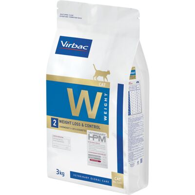 3kg Veterinary HPM Cat Weight Loss and Control W2 Virbac Kattenvoer 3kg Veterinary HPM Cat Weight Loss and Control W2 Virbac Kattenvoer